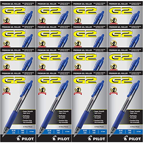 Pilot G2 Bolígrafo retráctil tinta gel azul 0.7 mm