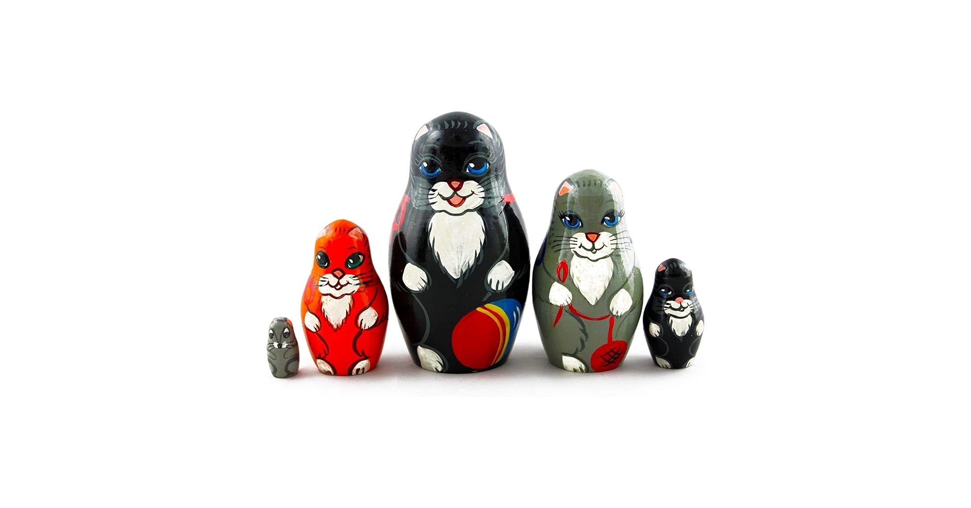 Amazon.com: Cat Matryoshka Nesting Dolls - Cat Kitty Figures