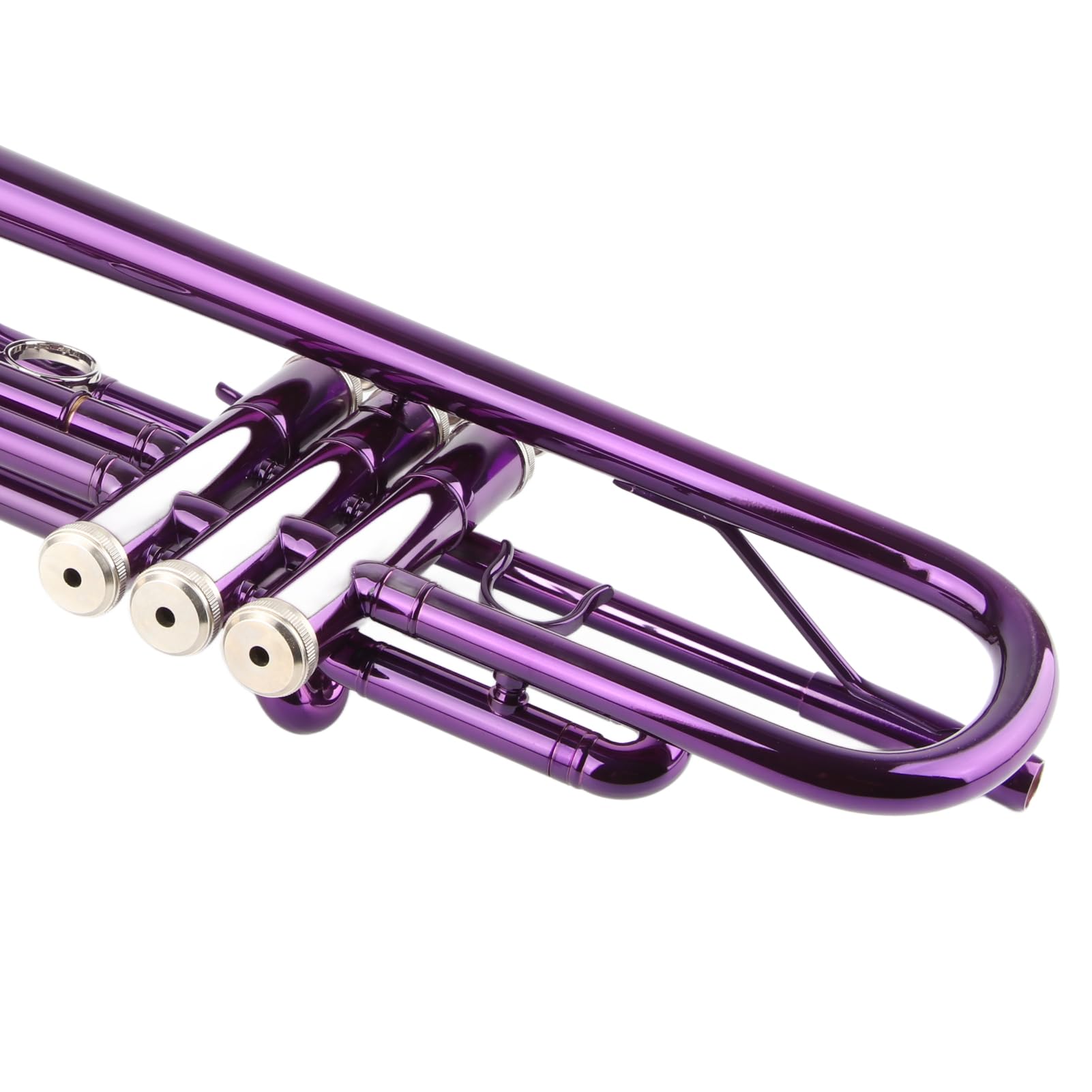 Aramox B-Trompeten-Set für Anfänger mit Koffer, Professionelles Blechblasinstrument mit Zubehör für Studenten und Blaskapelle (PURPLE)