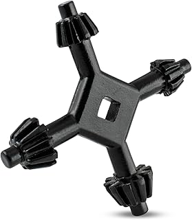 4-way Chuck Key for Drill Presses by Bastex, Multi Universal Power and Hammer Drill Wrench Fits 4 Sizes 6mm to 16mm