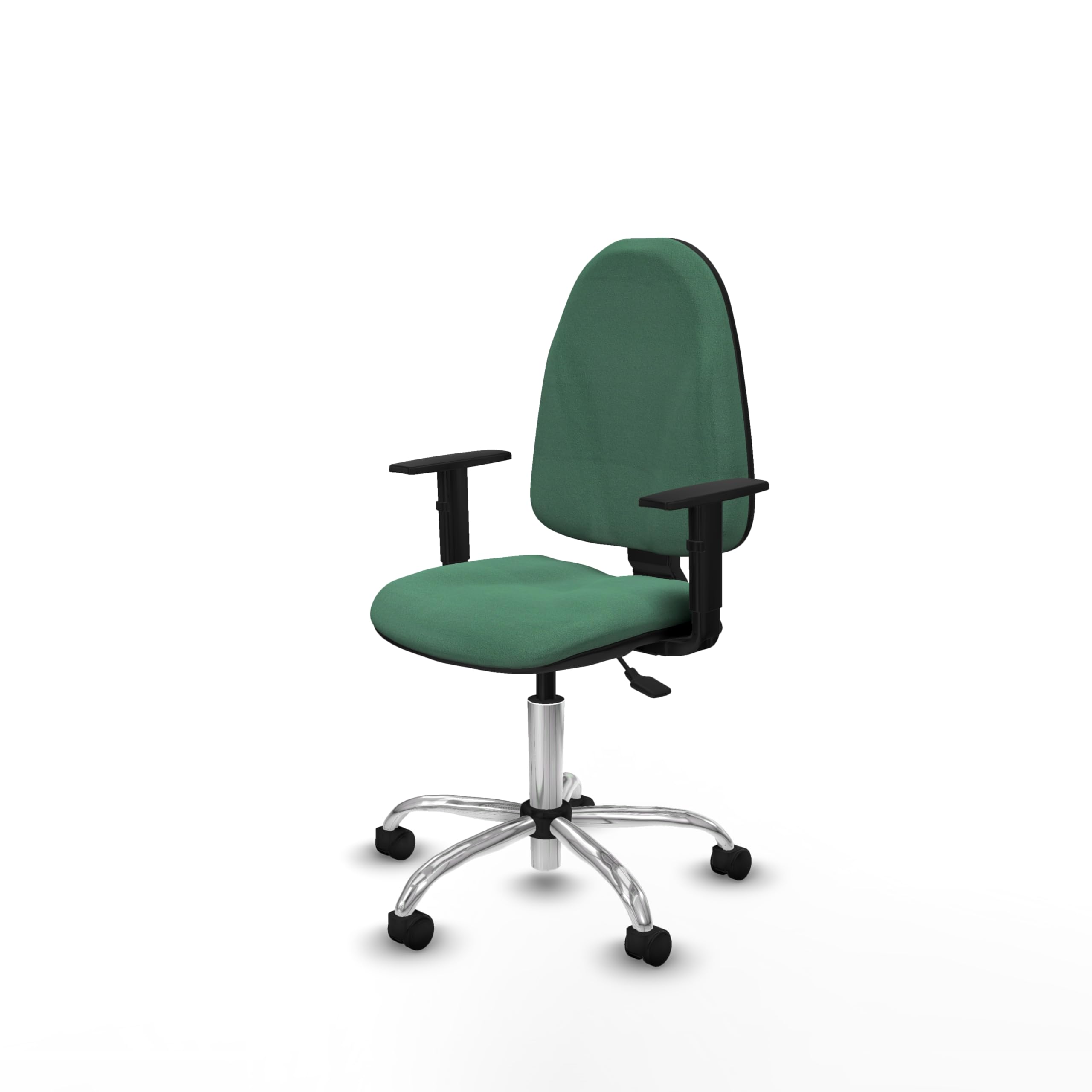 Piqueras y Crespo - Sedia ergonomica da laboratorio Algarra con braccioli 1D, meccanismo Ainscro, schienale regolabile in altezza, ideale per lavorare comodamente