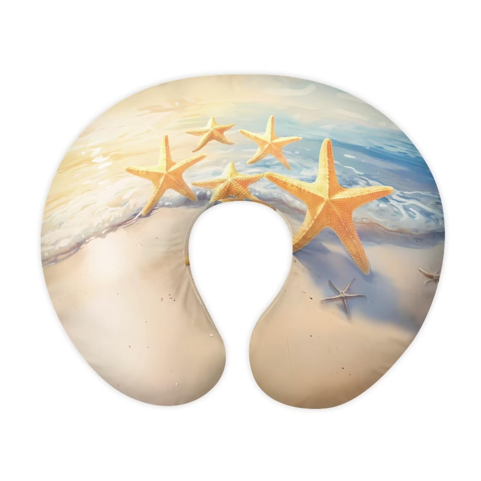 Nopersonality Beach Pillow Cover for Infant Snug, Removable Soft Breastfeeding Pillow Slipcover for Baby Boy Girl, Durable Neutral Breastfeeding Pillow Cover