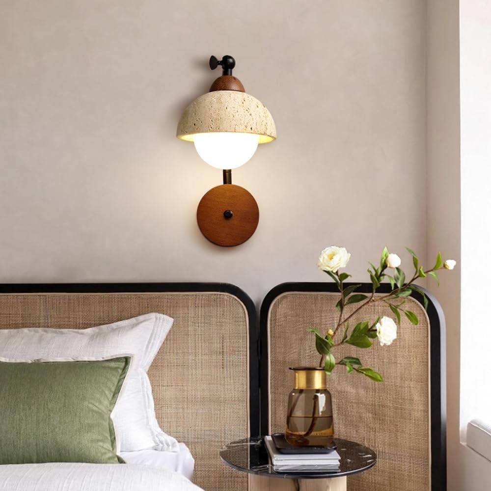Amazon.com: UOPYNE Japanese Cream Wabi-Sabi Wall Sconce, Natural