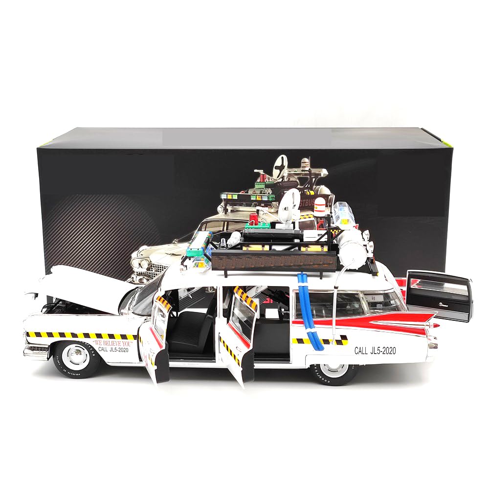 HW - Scala 1:18 per modelli ECTO 1A Elite X5470 in miniatura pressofuso, collezione di auto, idea regalo, colore: bianco