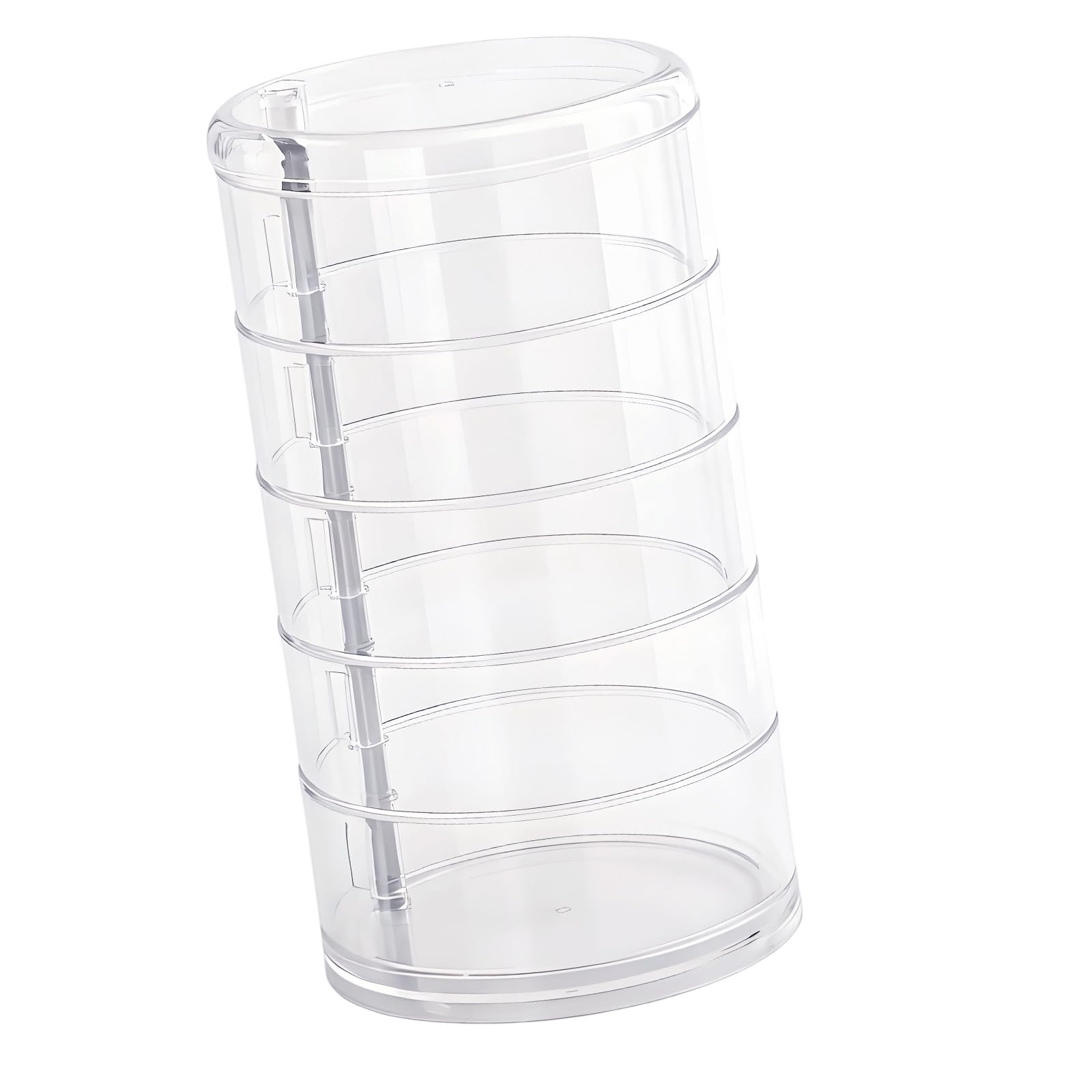 Osniyaw A Modern 360 Degree Rotating Clear Organizer For Belts, Ccessories Nd Daily Use, Multi-Layer Storage Box