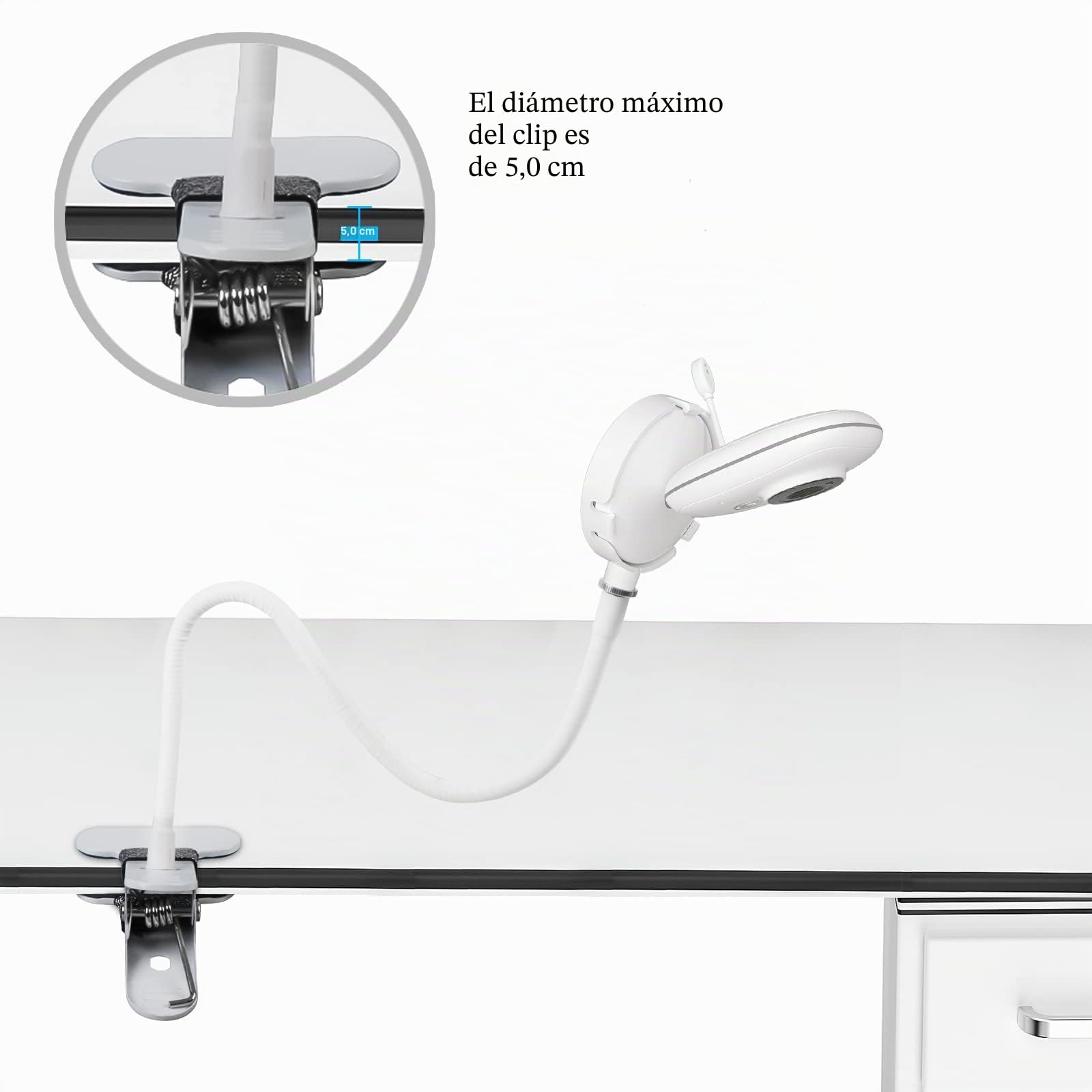 HOLACA - Soporte para bebés con cámara de 3,2 pulgadas, pantalla LCD digital, clip para GHB ABM600 y VSIFEHSO