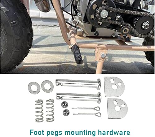 Miniatura 5 de Soporte reposapiés para Coleman CT200U, Trail 200, CT200U-EX, Axis M200, BT200X, CT200U-EXR CT100U Trail 100 212cc 196cc 6.5hp, pedal de mini