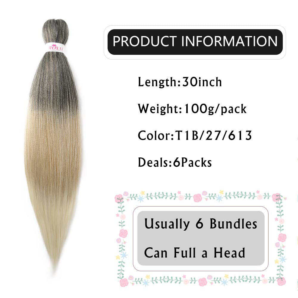 Buy Ombre Braiding Hair Pre stretched 30inch Long Prestretched Braiding