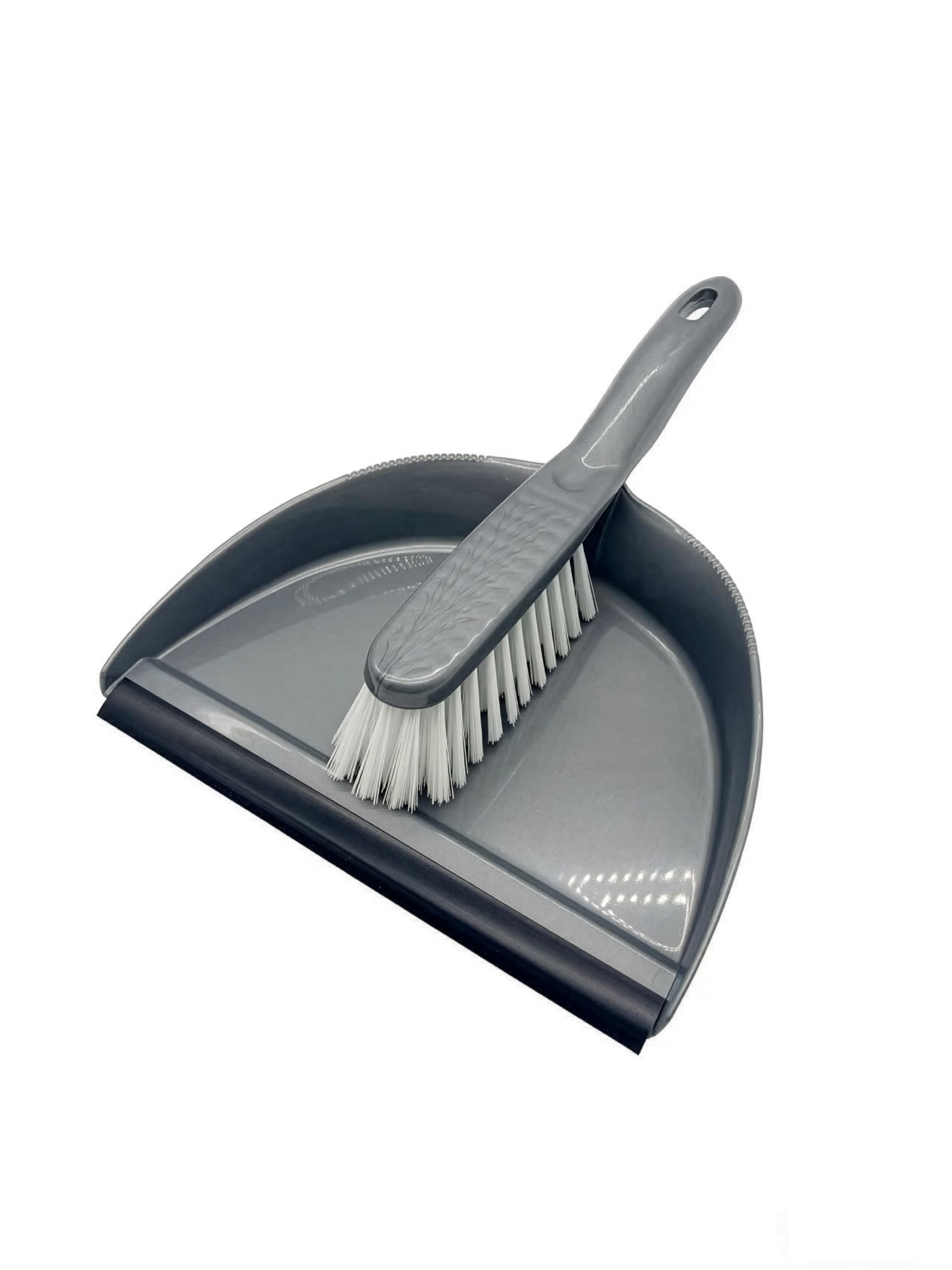 apollo THE HOUSEWARES BRAND Dust Pan and Brush Set, Medium Stiff Bristles