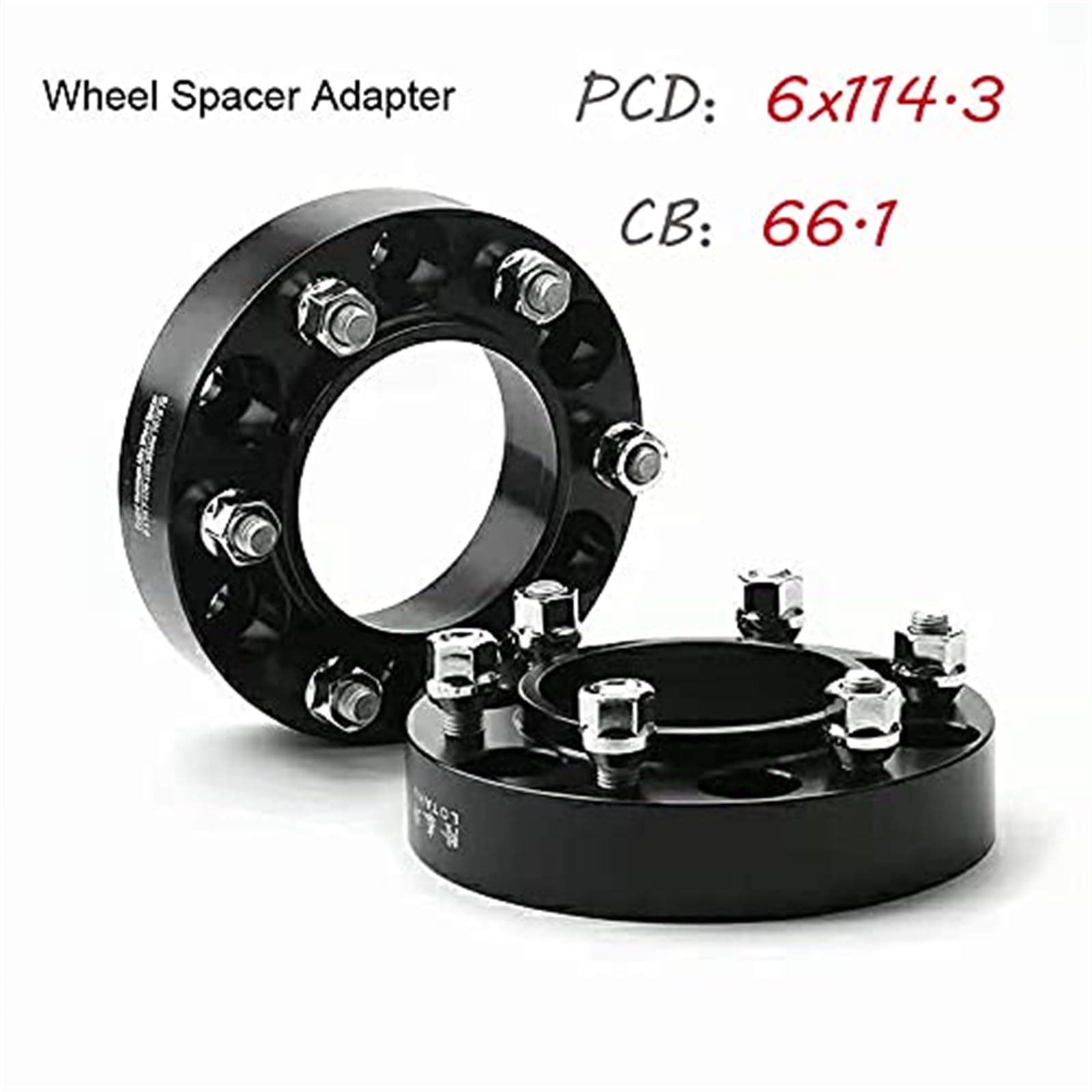 2PCS Dystanse kół 6x114.3 Hubcentric 66.1mm Samochodowy aluminiowy adapter dystansu koła 30mm kołnierz, do NISSAN, Navarra NP300 Separadores Dystanse kół dla stabilności pojazdu