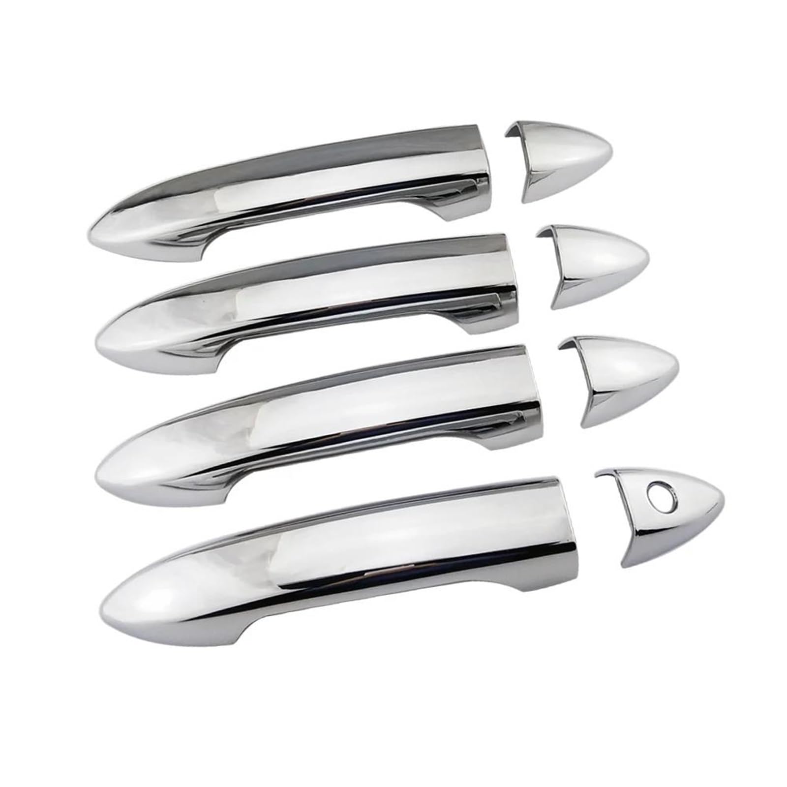 Yytemd No Smart Button Car Exterior Door Handle Cover Decoration Protection For Accord 9Th Gen 2014-2017 Chrome(No Smart Button)