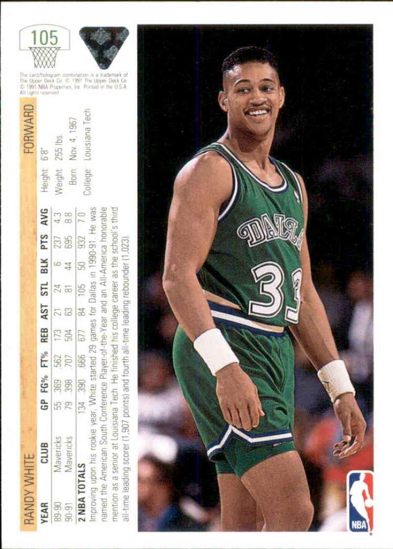 Amazon.com: Basketball NBA 1991-92 Upper Deck #105 Randy White
