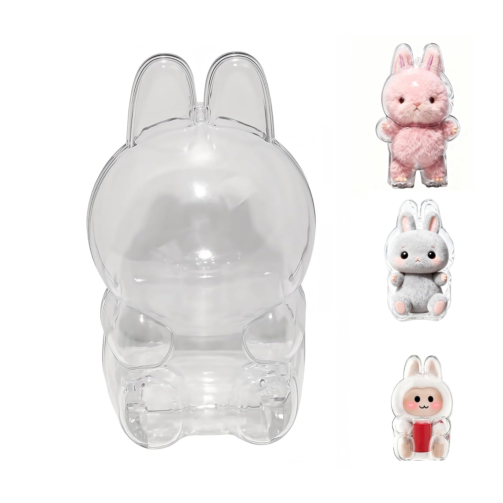 Amazon.co.jp: LABUBU に適合するラブブ ケース透明 PVCキーホルダー型