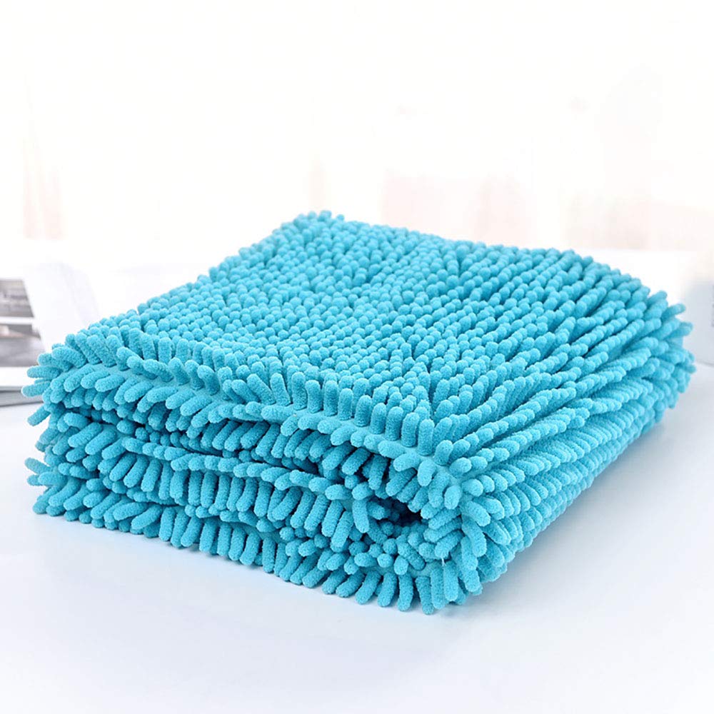 Serviette de Bain, Chenille Serviette pour Chien Super absorbante en Microfibre, Doux et Chaud Couverture de Chien Chat, 60 x 85 cm