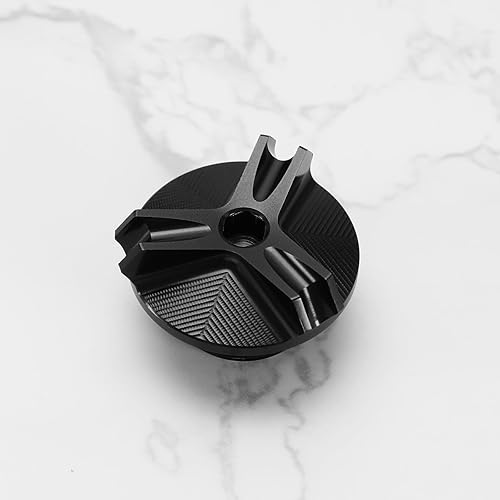 Miniatura 5 de eMagTech Tapón de drenaje de aceite de motor, cubierta de tapón de tuerca de sumidero compatible con Kawasaki M20x2.5 CNC aleación de aluminio