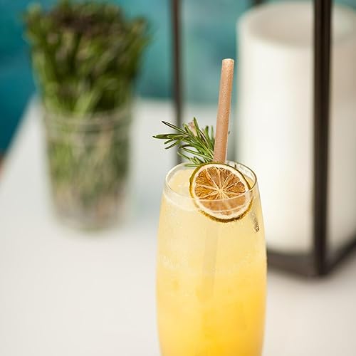 Miniatura 9 de Pajitas biodegradables ecológicas de caña de azúcar de 10.2 pulgadas de largo, pajitas compostables a granel, sin plástico, pajitas resistentes que