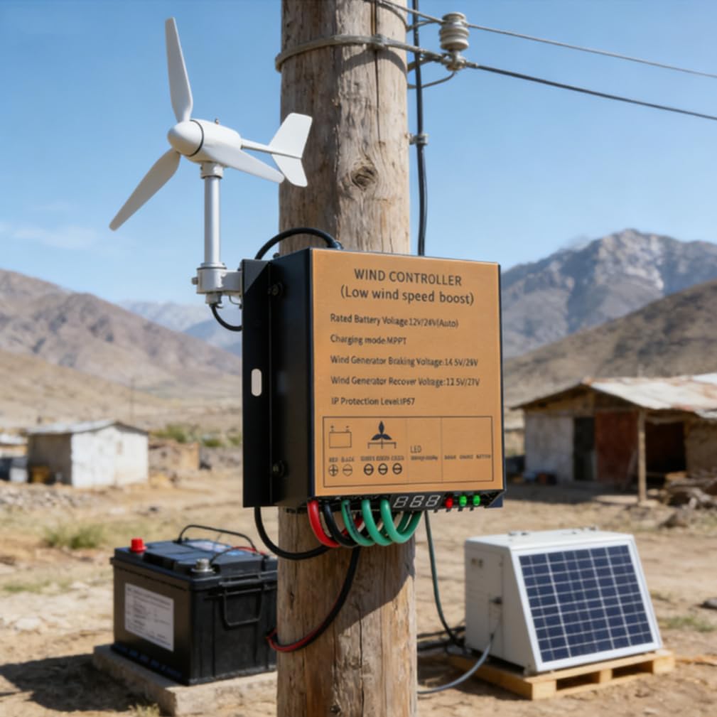 Contrôleur de Charge d'éolienne MPPT 20000W, 12V 24V 48V 220V, générateur d'énergie éolienne à Basse Vitesse, contrôleur d'éolienne à axe Horizontal