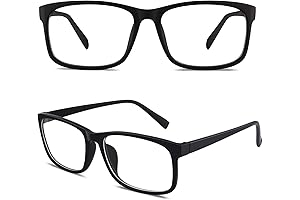 Happy Store CN12 Casual Fashion Basic Square Frame Clear Lens Eye Glasses