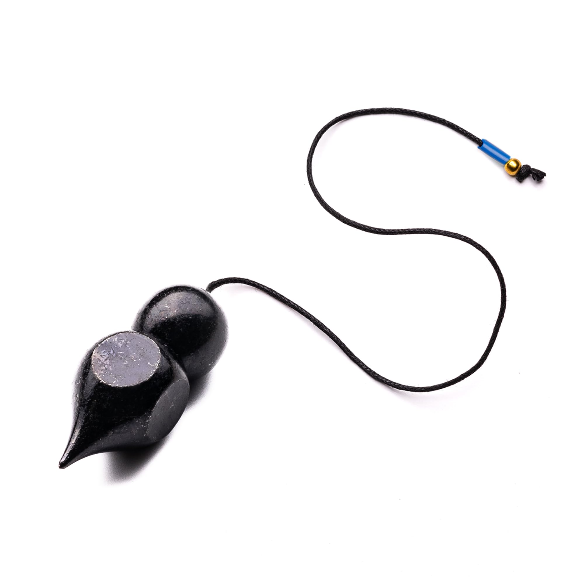 Swadeshi Desire Black Coated Brass Metal Dowsing Pendulum for Vastu, Feng Shui, Reiki Healing (4 Premium Charts, Jute Bag)