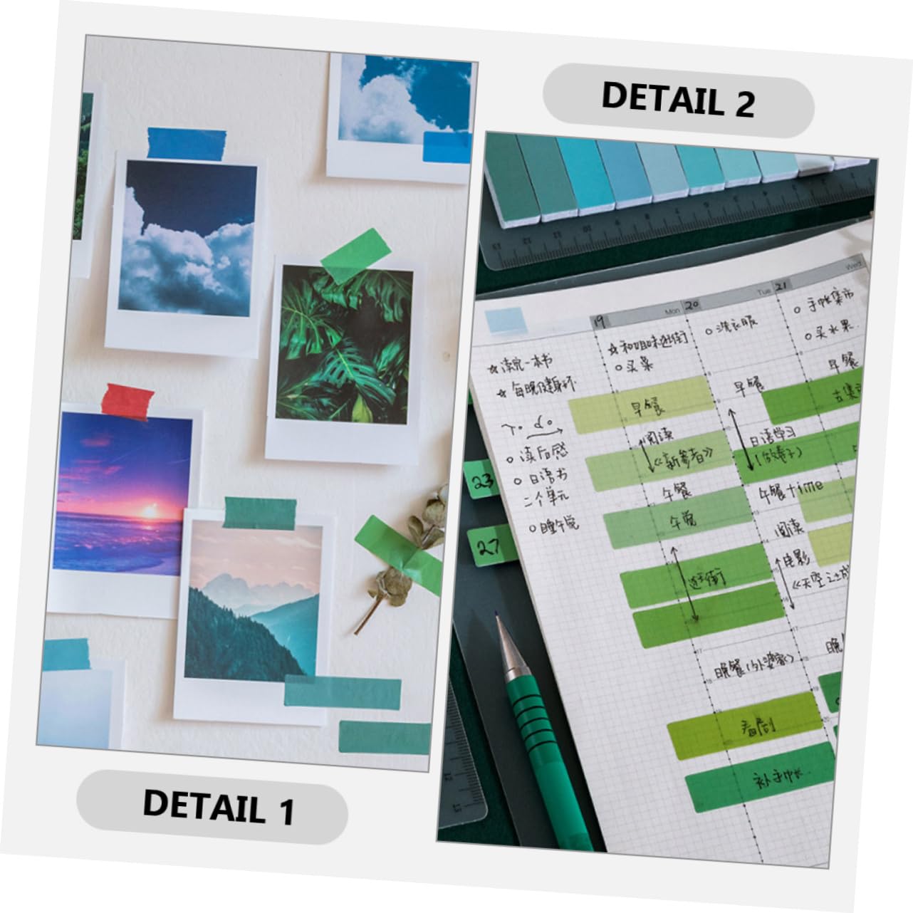 HOMSFOU 12 Sätze Praktische Haftmarker Pastellfarben Selbstklebende Index Tabs für Büro und Zuhause Transparente Notizzettel für Einfache Organisation und Kennzeichnung