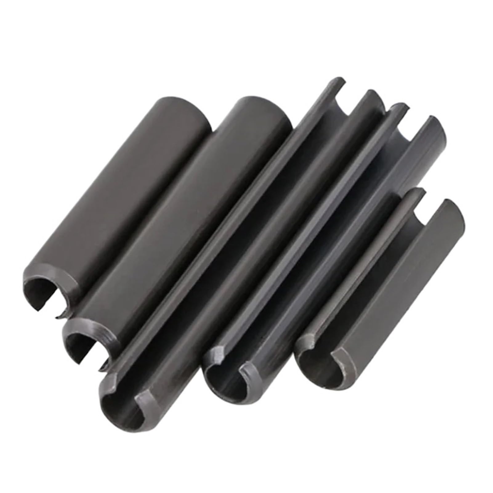 Perni elastici divisi M5 Spine di centraggio diritte scanalate in acciaio al carbonio nero 1 pcs(M5x40mmx50pcs)