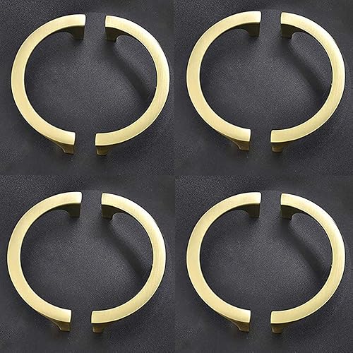 Manija de cobre dorado a la moda, manija de doble agujero, manija de cajón, manija de hardware de gabinete (8