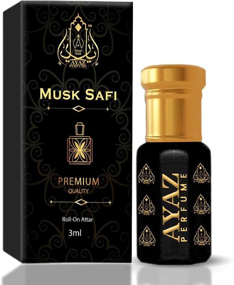 Ayaz Perfume Musk Safi Attar - Harbhajan Singh Special, Long-Lasting Alcohol-Free Fragrance