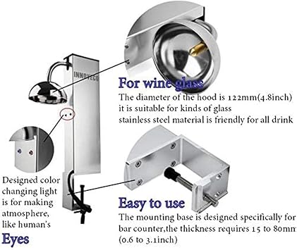 Glass Froster Chiller,Glass Froster, CO2 Glass Chiller/Freezer for Cups and Instantly Chill The in Seconds for Bar, Restaurant, Kitchen