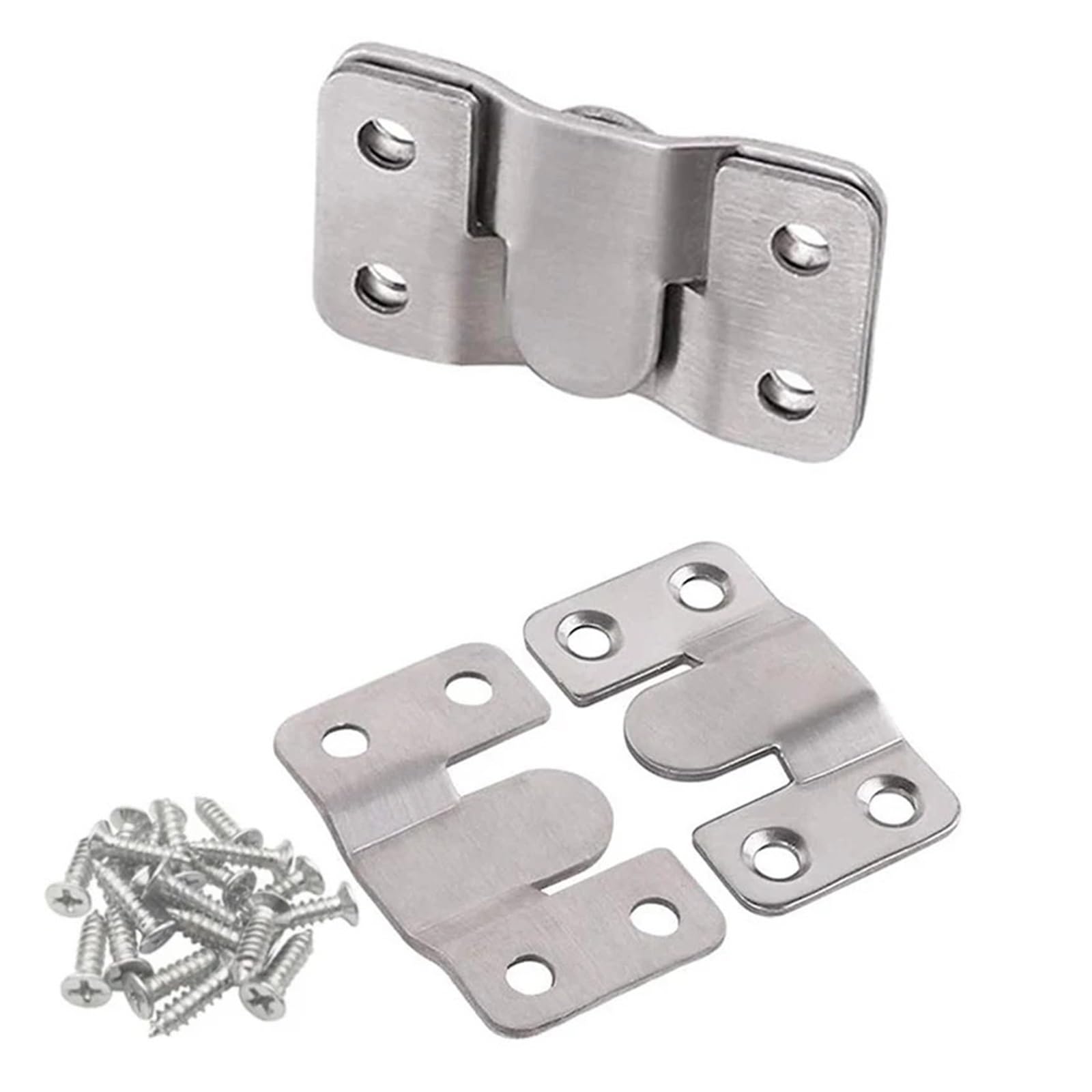 Couch connectors 12Pcs Stainless Steel Sectional Connector Furniture Interlock Bracket with Screws Flush Mount Bracket for Sofa Photo Frame Mirror(12Pcs Large)