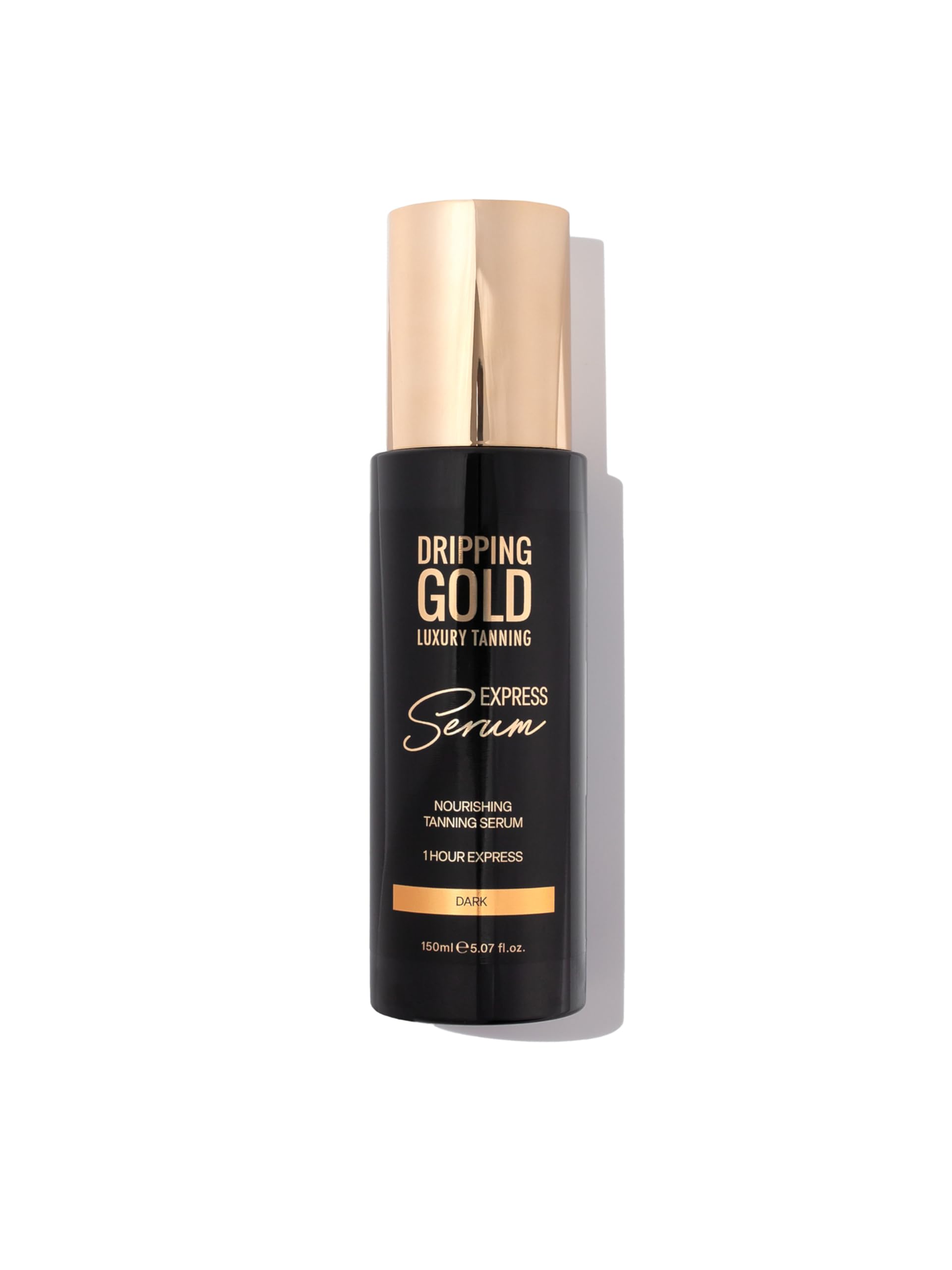 Dripping Gold Express Tanning Serum Dark, Fast-Acting Self Tanner for a Golden Glow, Hydrating & Streak-Free