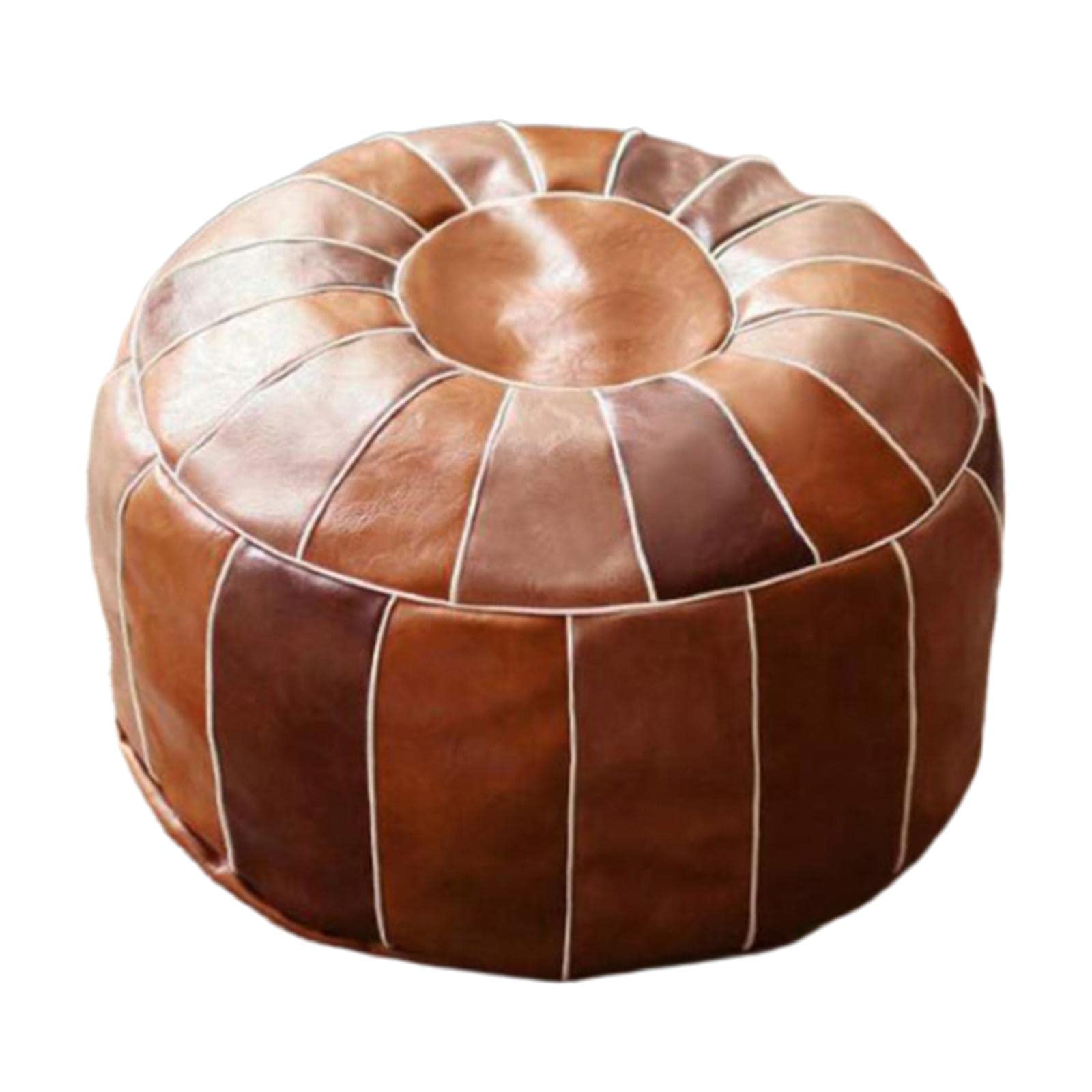 Fodera per Pouf Boho Non Imbottita, Poggiapiedi Contenitore, Ottomano, Cuscino da Pavimento, Regali di Nozze, Tondo