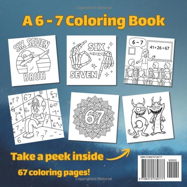 6 - 7: A Coloring Book (The 6–7 Coloring Collection) - Image 2