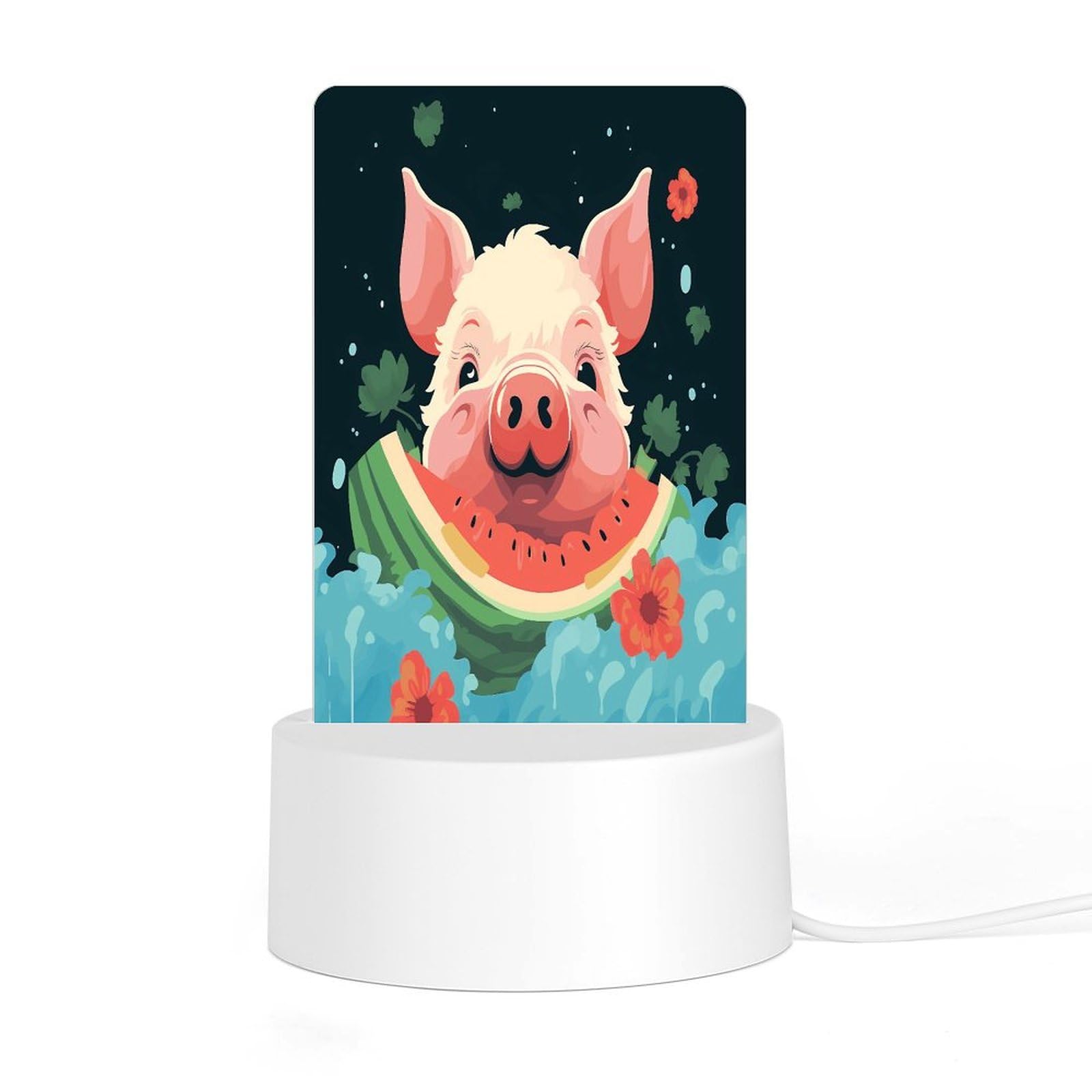 Adfgyerh Style Smiling (24) Night Light Acrylic Material Easy Installation, Home Decor Usb Interface Power Supply, Lamp For Restaurant Bar Cafe Room Decor