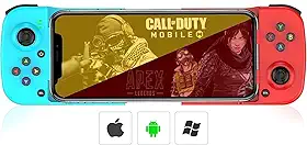 Gamepad para Celular - Controle Sem Fio Bluetooth - Compatível com Android e iOS - Recarregável via USB - Joystick Ergonômico - Suporte para Smartphone Integrado - beplace
