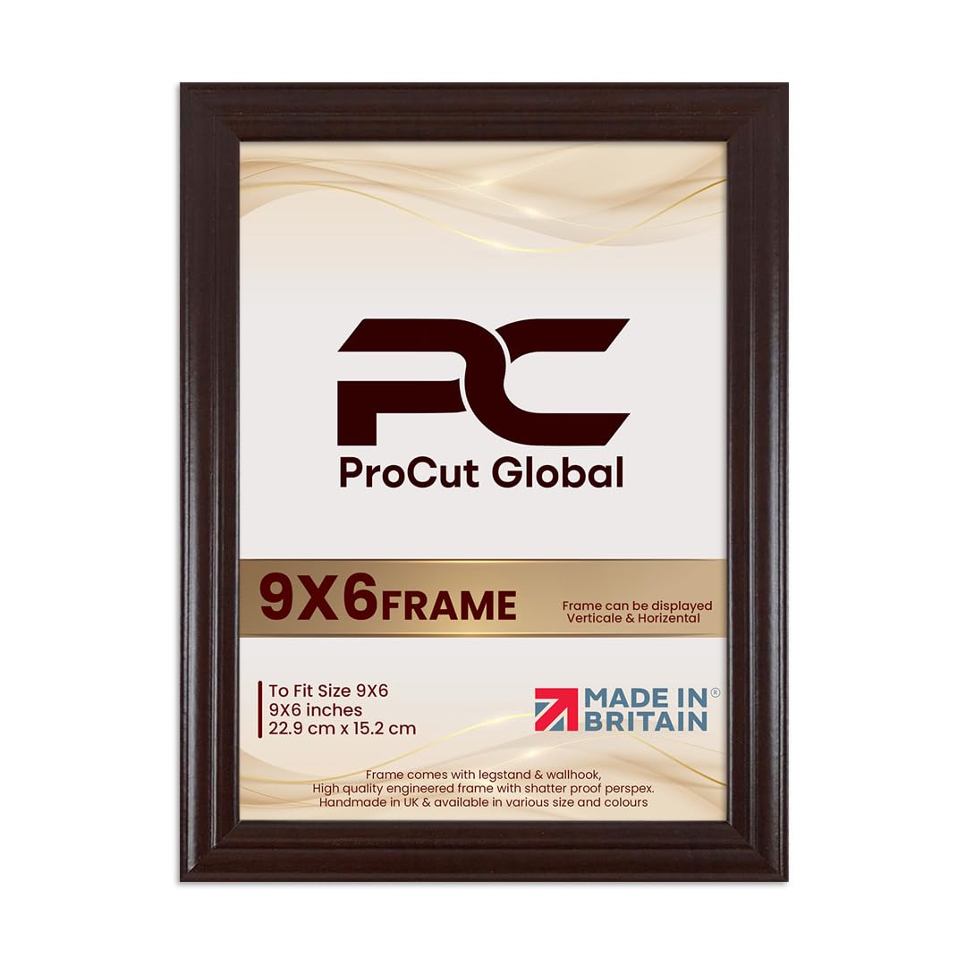 Procut Global Classic Rose Wood Picture Frames For Photos - 9x6"
