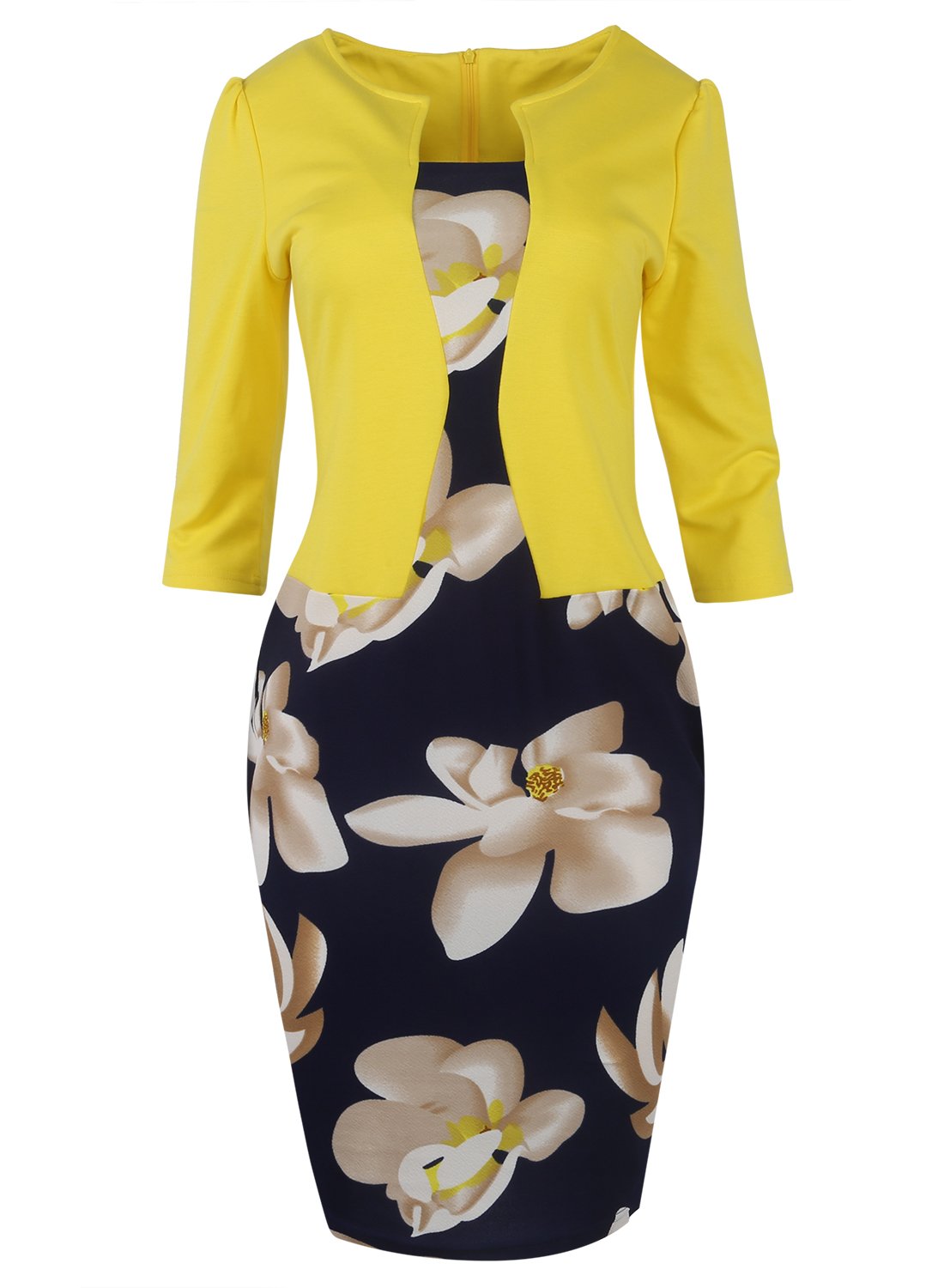Womens Professional Dresses Professional Dress Womens Suits for Work Suits for Working Women Yellow