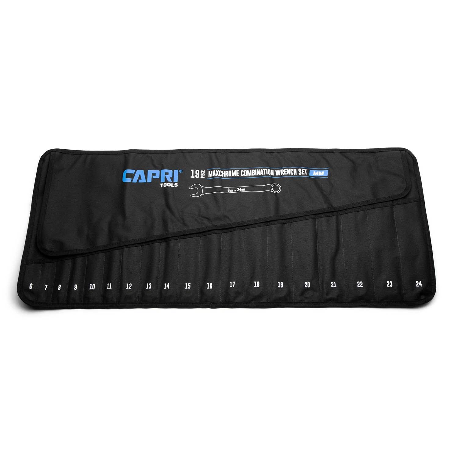 Capri Tools Wrench Roll Up Pouch Standard Pockets