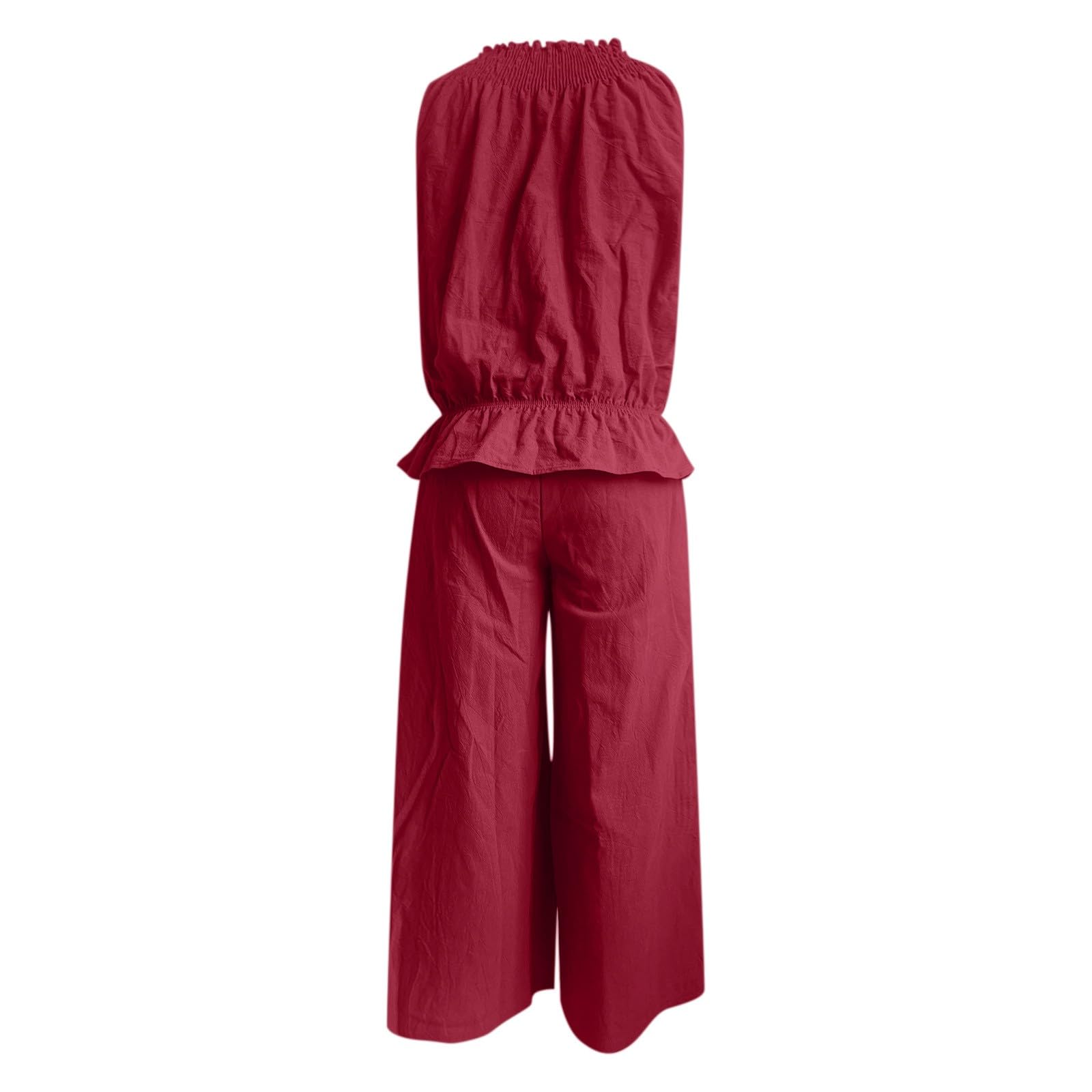 Conjunto Mujer Verano 2 Piezas Moda raje de Primavera Ligero Chndal Blusa Pantalones Ropa Playa Vacaciones Deportivo Casa Trabajoconjuntos mujerLimpio y Profesional