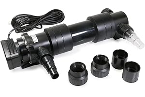 Non-Submersible 24W UV Ultraviolet Light for Aquariums & Ponds | Clarifier Lamp Filter