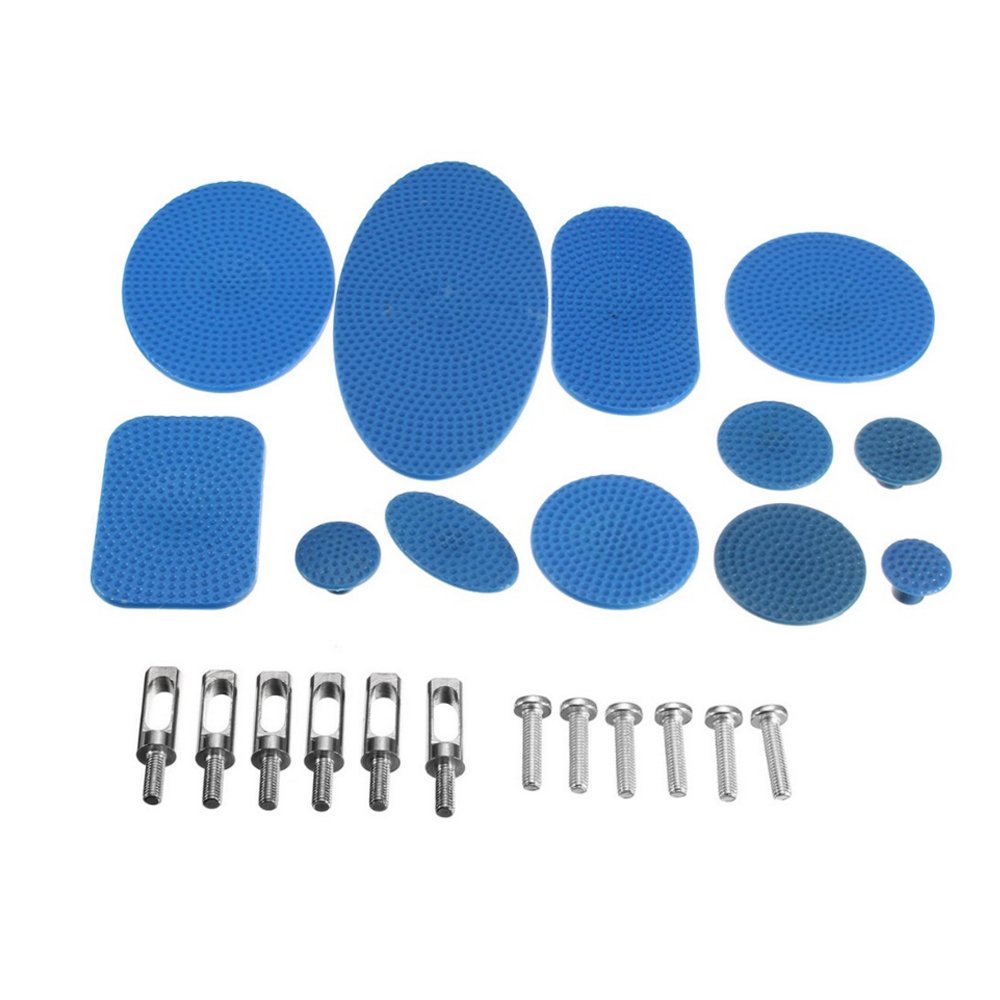 WEMINC 12 Pcs Puller Tabs Large Dent Big Dent Paintless Dent Repair Tabs Glue Pulling Tab for Slide Hammer Hook