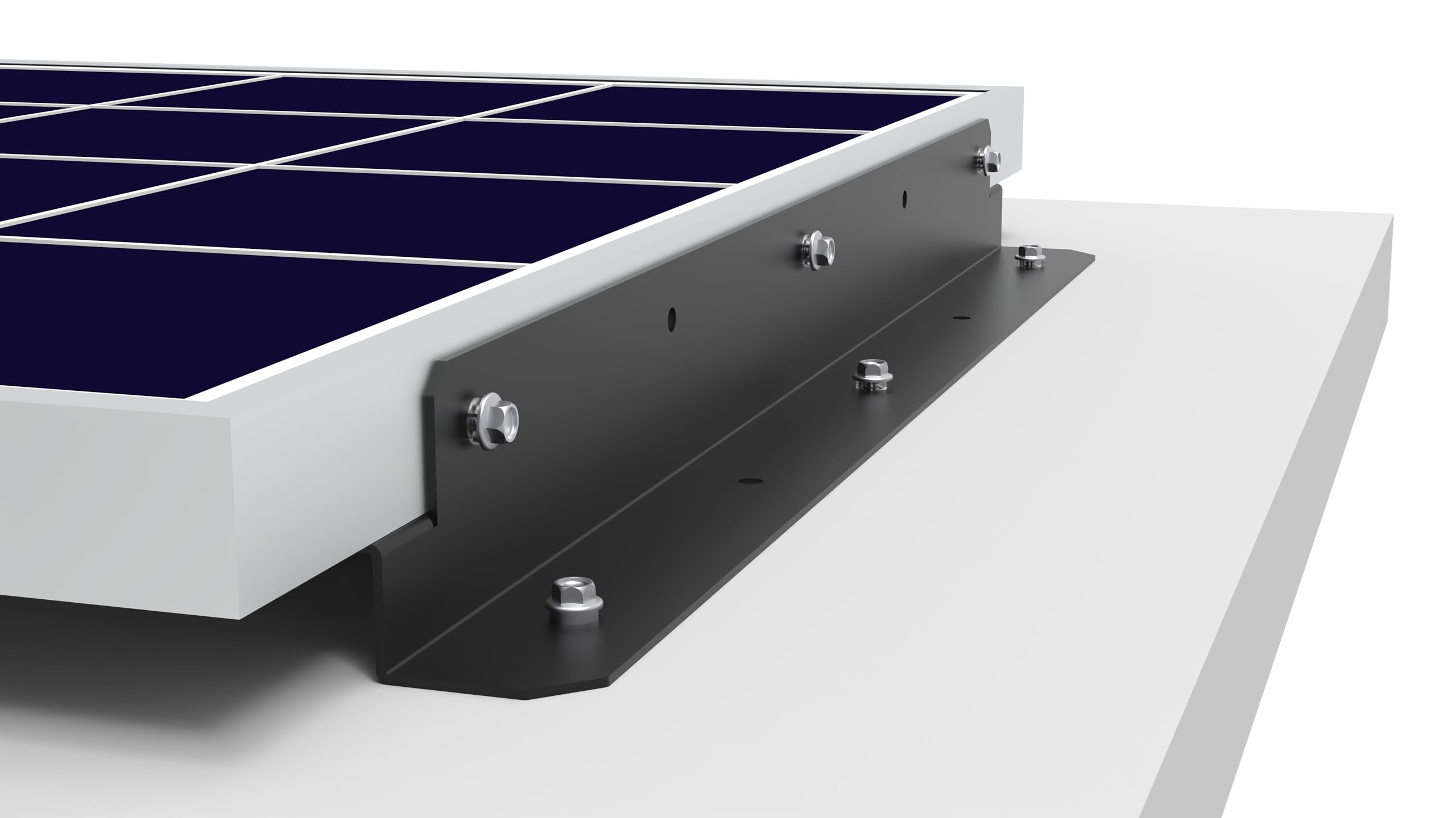 enjoy solar® Aluminiowy uchwyt ścienny pionowy 570 mm do modułów solarnych do 100 kg
