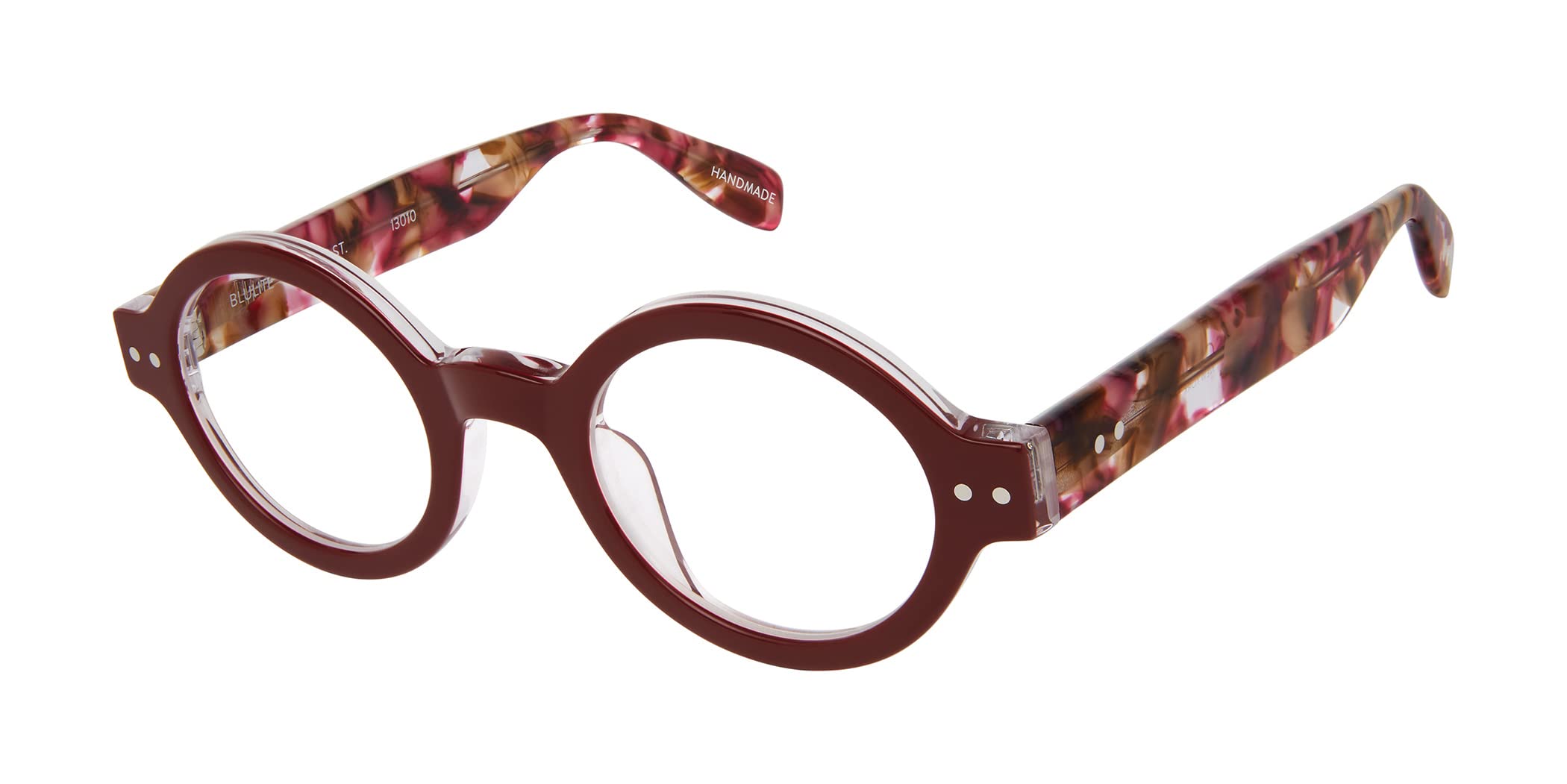 Scojo New York Lightweight Handmade Round Reading Glasses for Men and Women with Scratch-Resistant Lenses