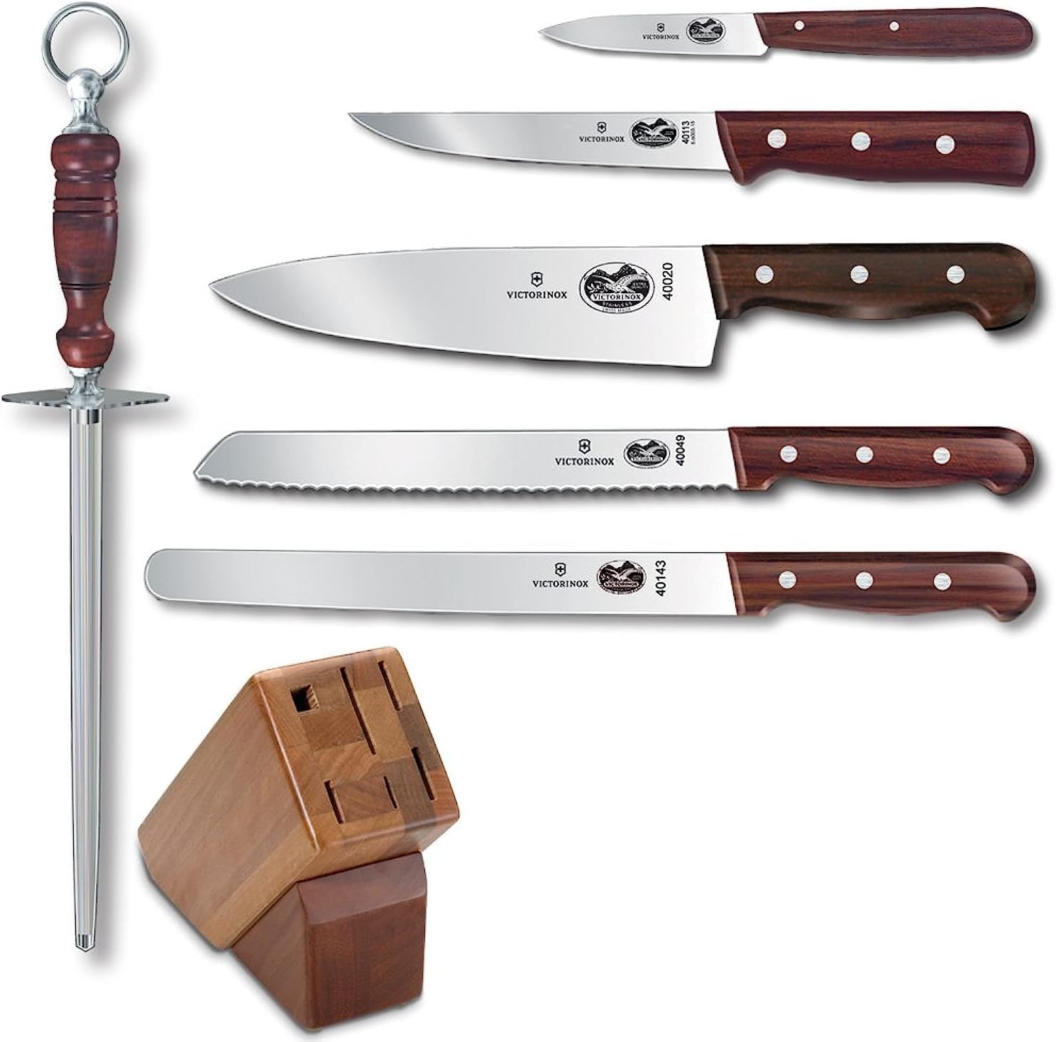 Victorinox Rosewood 7-Piece Knife Block Set