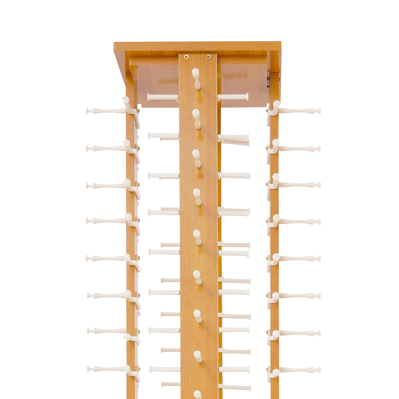 Soporte para Gafas, Estante de Almacenamiento para 72 Pares de Gafas, Organizador Giratorio para Gafas de Sol con Caja Inferior y 4 Ruedas, Soporte Independiente para Gafas, colecc