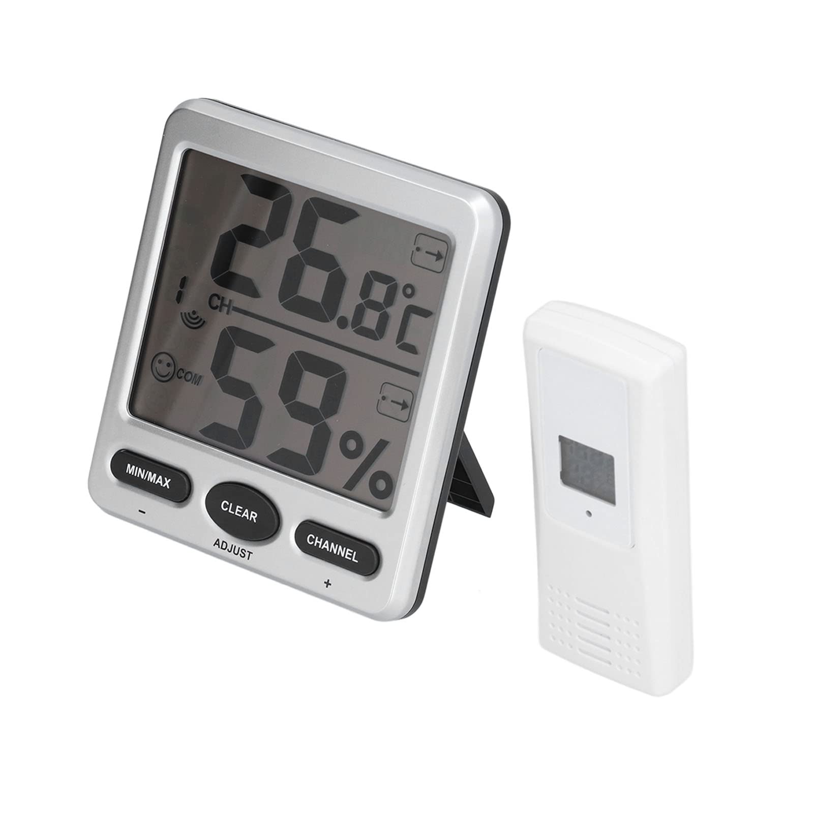Igrometro digitale per umidità della temperatura per ambienti interni ed esterni con supporto multisensore (TS-WS-07-X1)