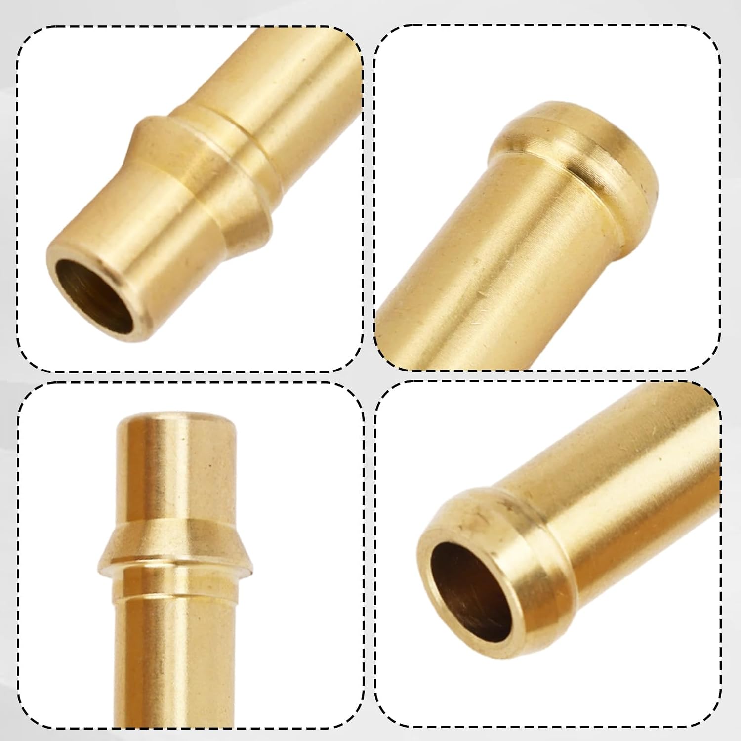 4pcs 397 Transmission Line Fitting Kit, 3/8''/0.95cm Alloy Tube Adapter for Transmission Cooler Radiator Installation & 1996+ Snap-in Style Lines