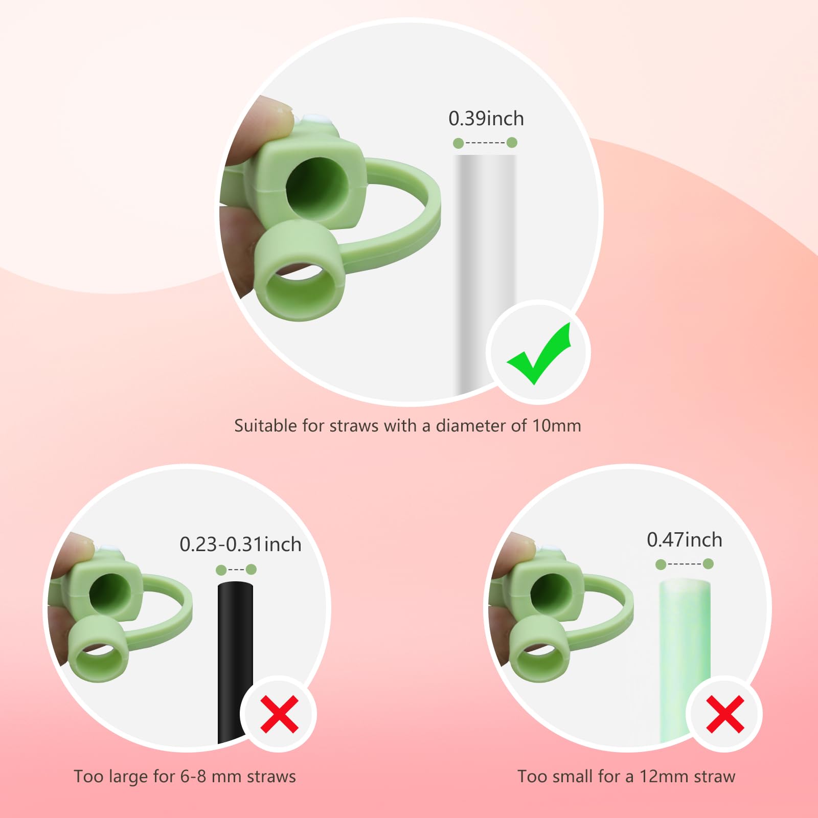 Gobelets Réutilisables Paille, Gobelet Plastique Motif Kawaii