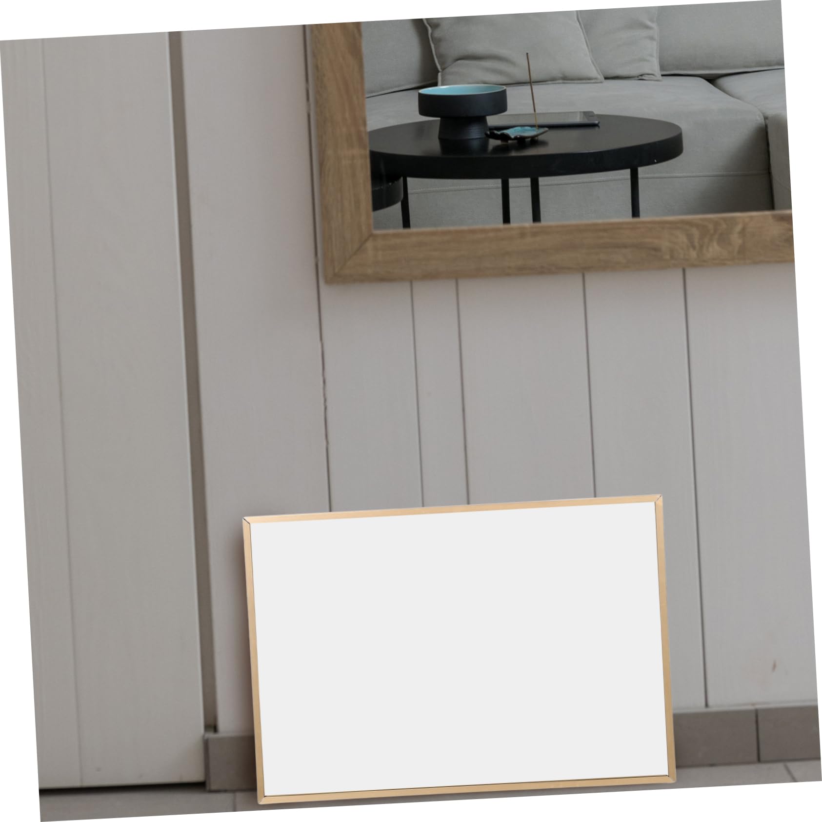 Cabilock Specchio da Scarpe Oro Cornice in Lega di Alluminio