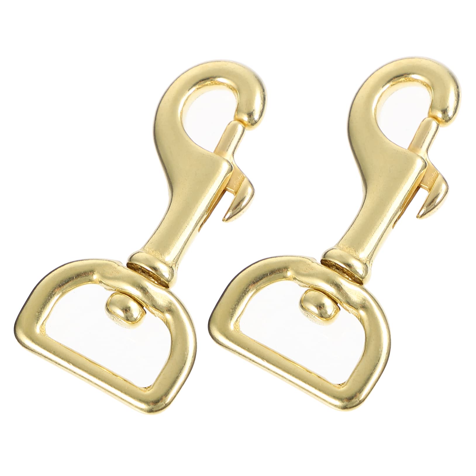 Hemoton Set of Brass Swivel Bolt Hooks Square Snap Diving Clips Versatile for Pet Collars