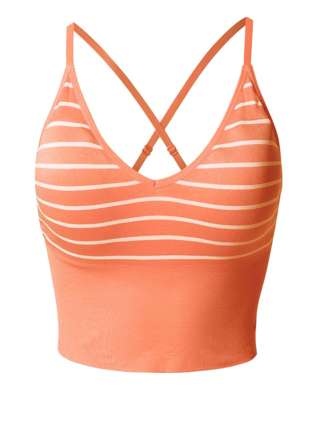 Design by Olivia Women's Padded Sports Bra Longline Workout Crop Top